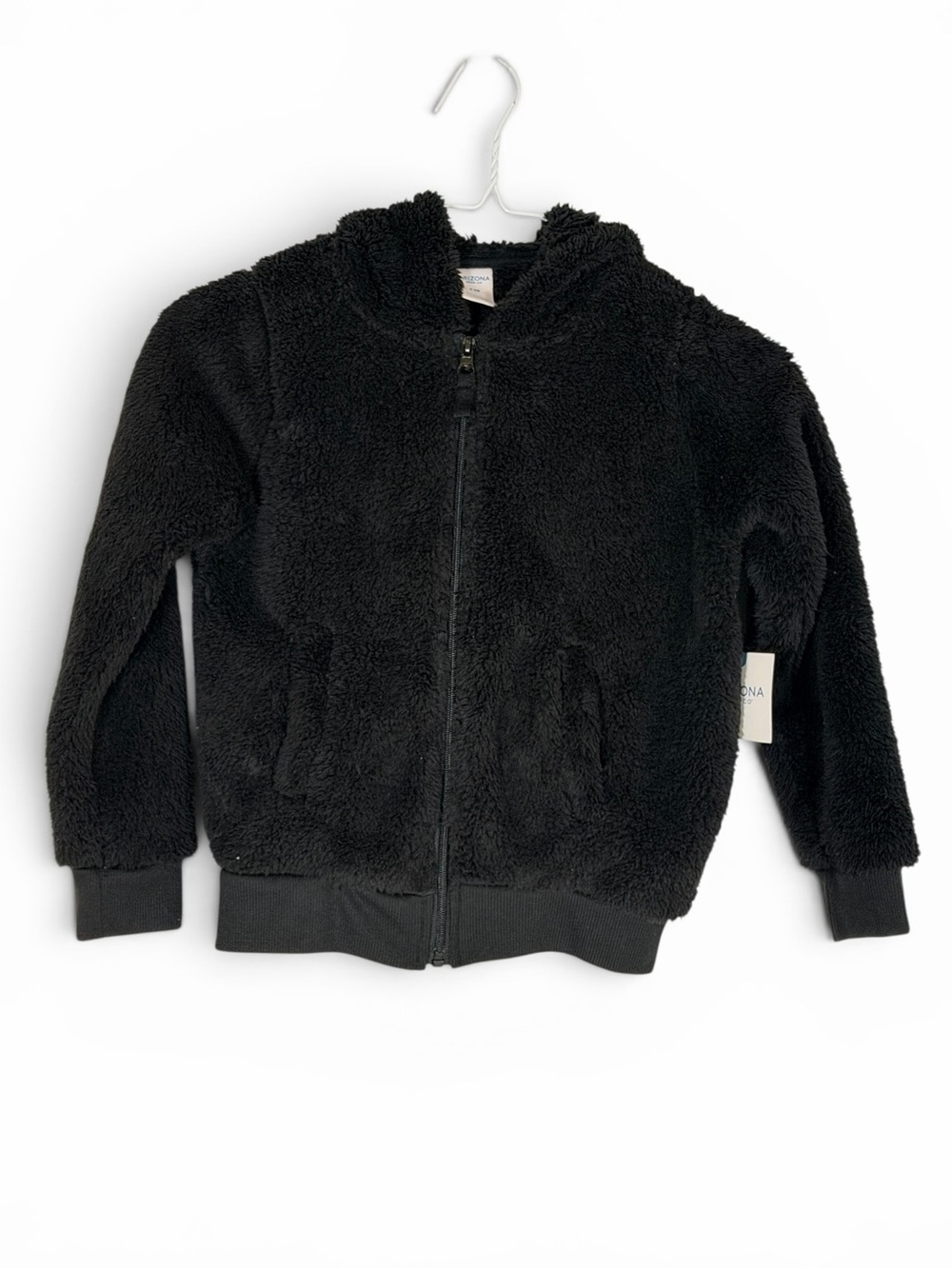 Arizona Jean Company Kids Black Sherpa Hoodie Jacket